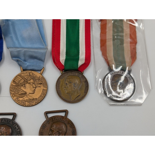 2173 - Seven Italian military War Medals