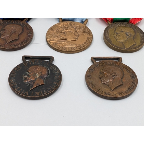 2173 - Seven Italian military War Medals