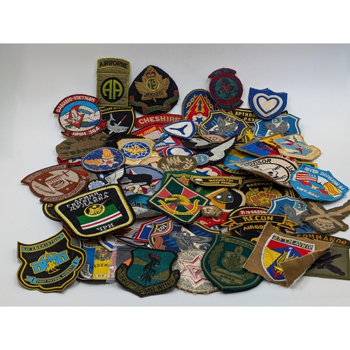 2175 - A quantity of embroidered military cloth patches