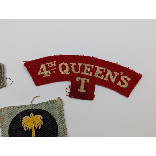 2176 - Ten embroidered military cloth patches to include Royal Canadian Army Cadets, 4th Queen's T, Lincoln... 