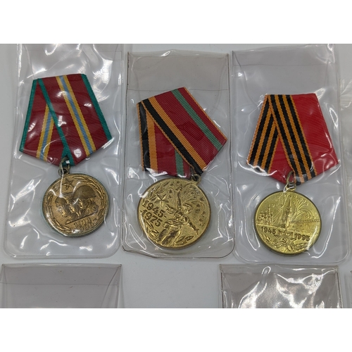 2209 - Ten Russian military medals to include 70 years of armed forces, 20th Anniversary of Victory etc.