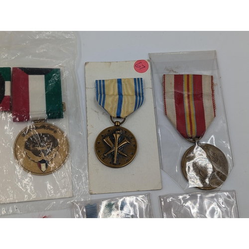 2213 - Ten military medals to include Vietnam Republic Gallantry Cross, Pakistani War with India, U.S. Air ... 