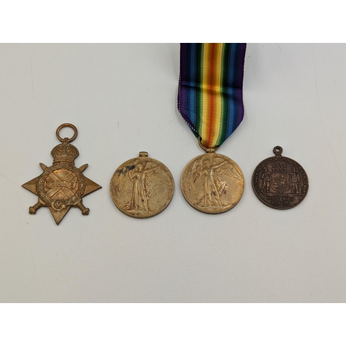 2225 - Four WWI medals presented to J. J. H. Cloete Carnavon KDO