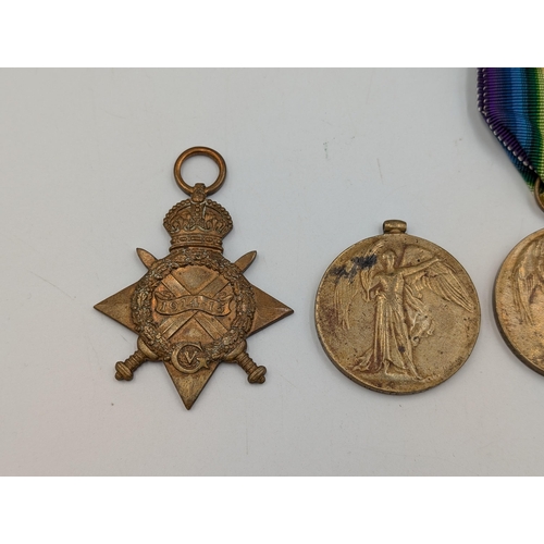 2225 - Four WWI medals presented to J. J. H. Cloete Carnavon KDO