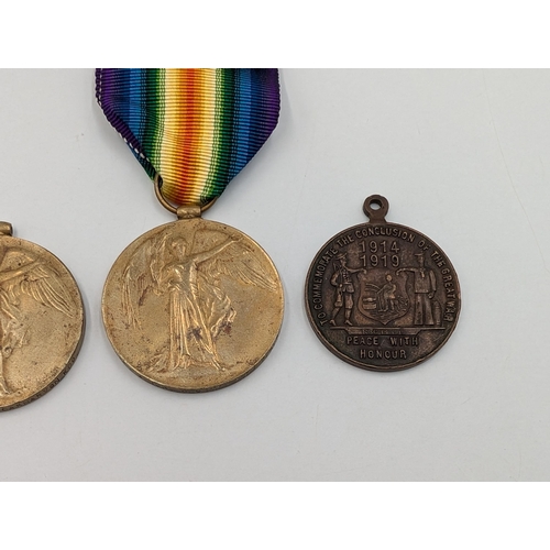 2225 - Four WWI medals presented to J. J. H. Cloete Carnavon KDO