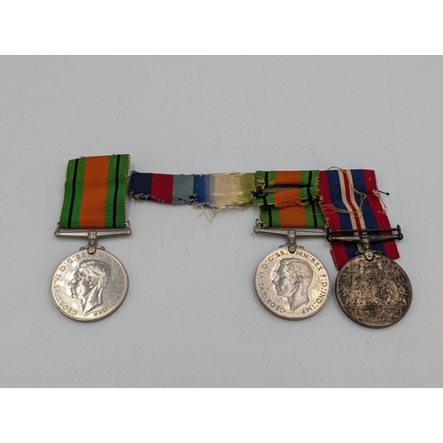 2227 - Three WWII British The Defence Medals