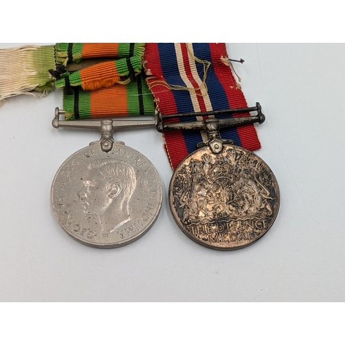 2227 - Three WWII British The Defence Medals