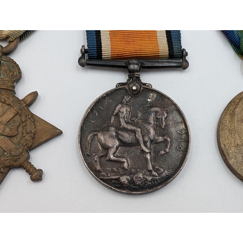 2229 - Three WWI British medals presented to 11230 Pte. J. Willcox Rif. Brig.