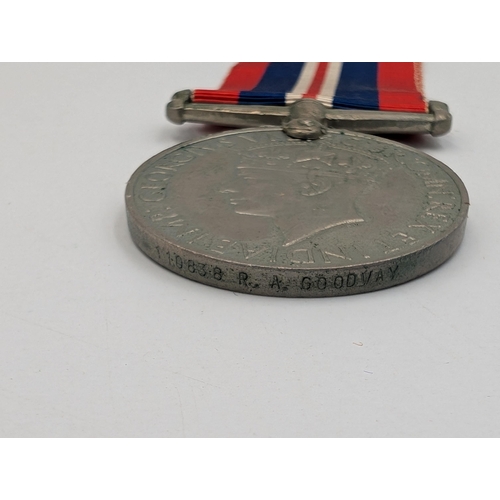 2232 - Seven WWII British medals, three The Defence and four War, one presented to 11337 Spr. Sobhas I. E. ... 