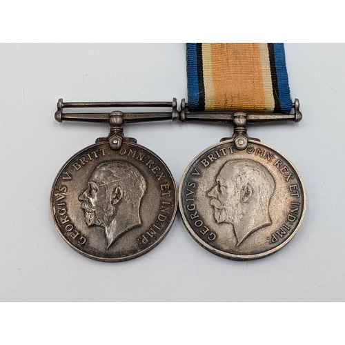 2233 - Two WWI British War medals, one presented to M2-11203 J. W. Bennett A. S. C. and one presented to 23... 