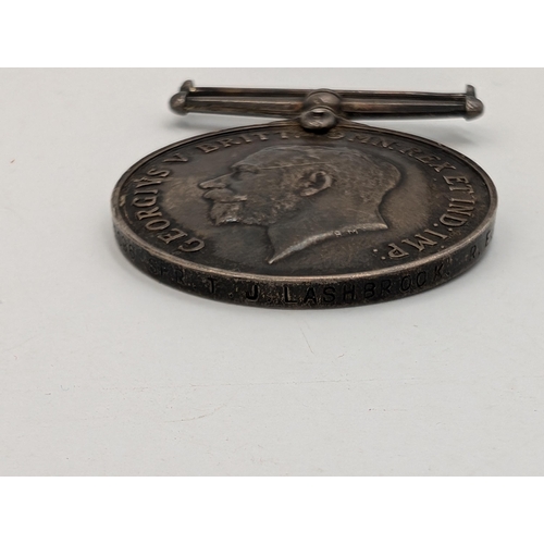 2233 - Two WWI British War medals, one presented to M2-11203 J. W. Bennett A. S. C. and one presented to 23... 