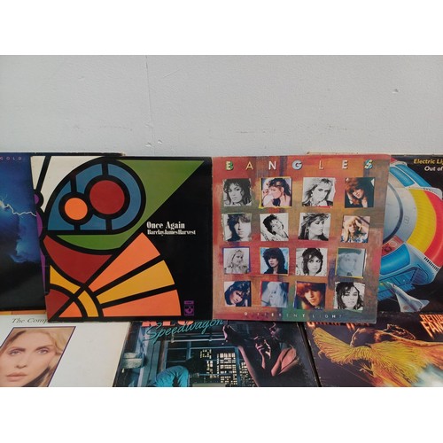 885 - A collection of vinyl records to include Pink Floyd, Yazoo, Steeleye Span, Tyrannosaurus Rex, Glen C... 