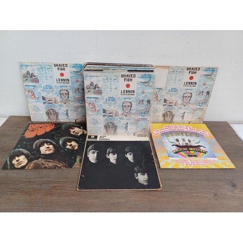 889 - A collection of The Beatles and related LP vinyl records to include 'With The Beatles', 'Rubber Soul... 