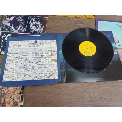 899 - Seven The Rolling Stones LP vinyl records, 'Tattoo You', 'Still Life', 'Emotional Rescue' (with inse... 