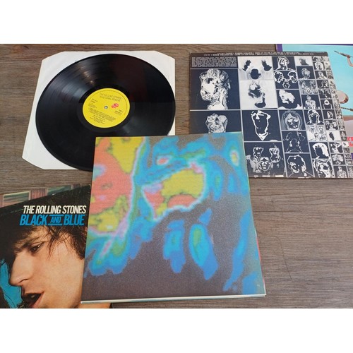 899 - Seven The Rolling Stones LP vinyl records, 'Tattoo You', 'Still Life', 'Emotional Rescue' (with inse... 