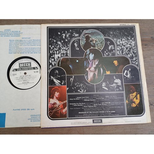 899 - Seven The Rolling Stones LP vinyl records, 'Tattoo You', 'Still Life', 'Emotional Rescue' (with inse... 