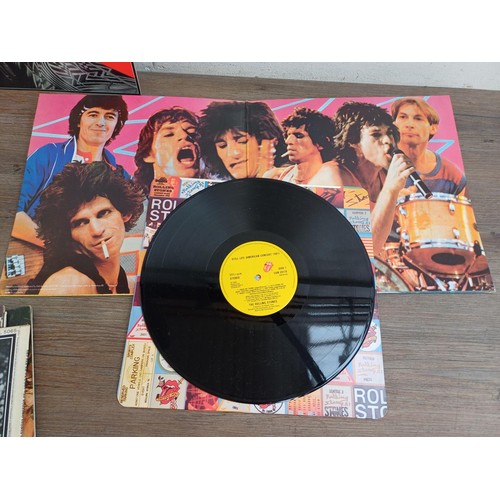 899 - Seven The Rolling Stones LP vinyl records, 'Tattoo You', 'Still Life', 'Emotional Rescue' (with inse... 