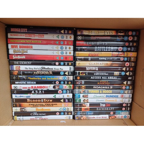 910 - Two boxes containing a collection of DVDs to include The Lethal Weapon Collection, Back to the Futur... 