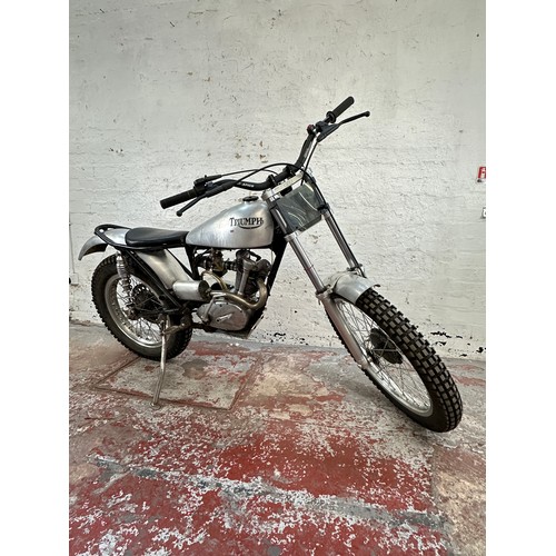 998 - A 1958 Triumph Tiger Cub single cylinder trial bike/motorcycle with UPB upgraded 220cc engine, front... 