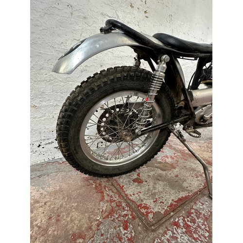 998 - A 1958 Triumph Tiger Cub single cylinder trial bike/motorcycle with UPB upgraded 220cc engine, front... 