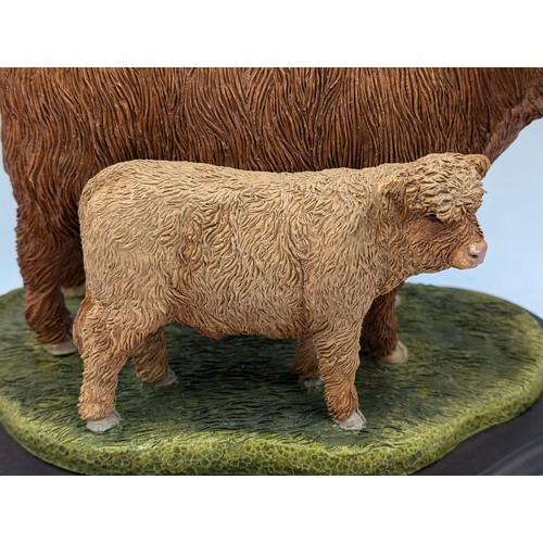 440 - Two Naturecraft Ltd. Best of Breed limited edition figurines, one Highland Bull 430/2000 and one Hig... 