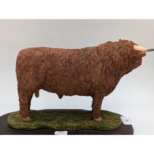 440 - Two Naturecraft Ltd. Best of Breed limited edition figurines, one Highland Bull 430/2000 and one Hig... 