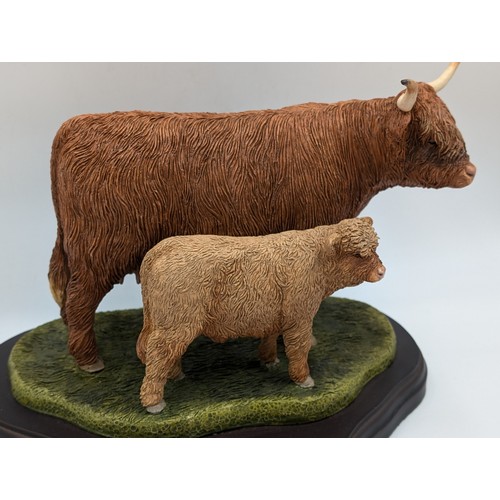 440 - Two Naturecraft Ltd. Best of Breed limited edition figurines, one Highland Bull 430/2000 and one Hig... 