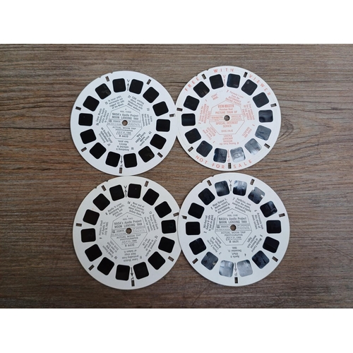 605 - A boxed vintage Paterson Viscount slide viewer with instructions and a collection of View-Master ste... 