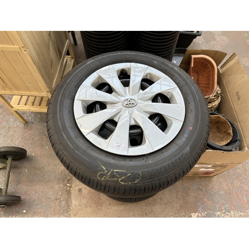 Four Steel Wheels With Bridgestone Ecopia EP150 195/65R15 91H Tubeless ...