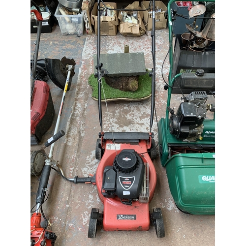 968 - A Sovereign petrol lawn mower with Briggs & Stratton engine