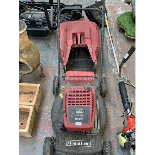 970 - A Mountfield petrol lawnmower with Briggs & Stratton engine