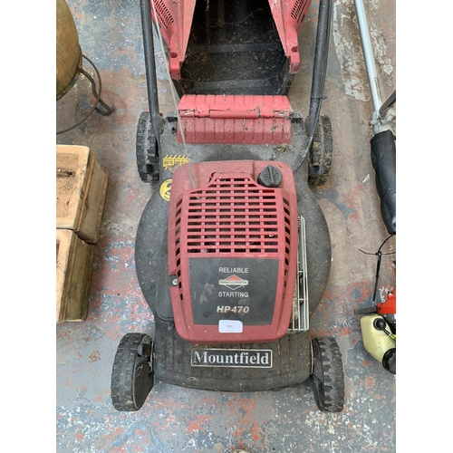 970 - A Mountfield petrol lawnmower with Briggs & Stratton engine