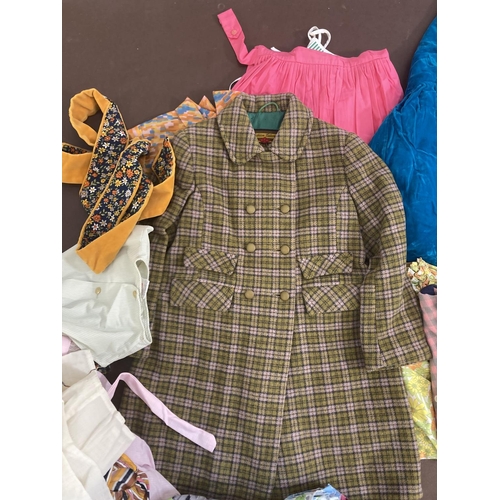 2112 - A collection of 1960s/70s children's clothing to include LC fashion tailored tartan jacket, Peggy An... 