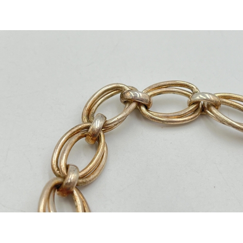 2013 - A .925 silver chain link bracelet - approx. gross weight 29.8g and 20cm unclasped