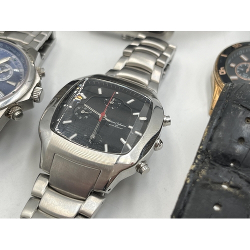 2016 - Six quartz men's wristwatches, two Sekonda, two Gianni Sabatini, one Marco Ceroni and one Black Dice