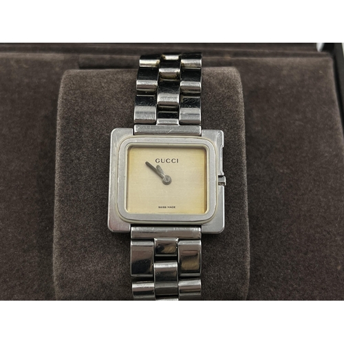 2019 - A boxed Gucci 3600L stainless steel quartz lady's wristwatch