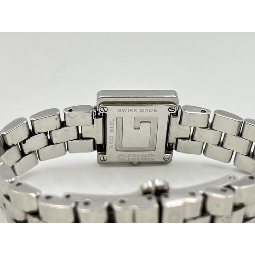 2019 - A boxed Gucci 3600L stainless steel quartz lady's wristwatch