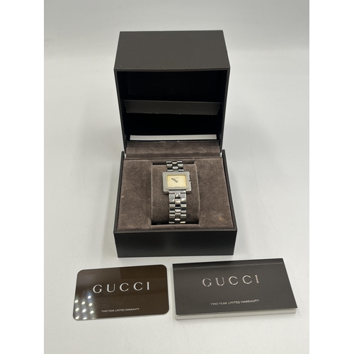 2019 - A boxed Gucci 3600L stainless steel quartz lady's wristwatch