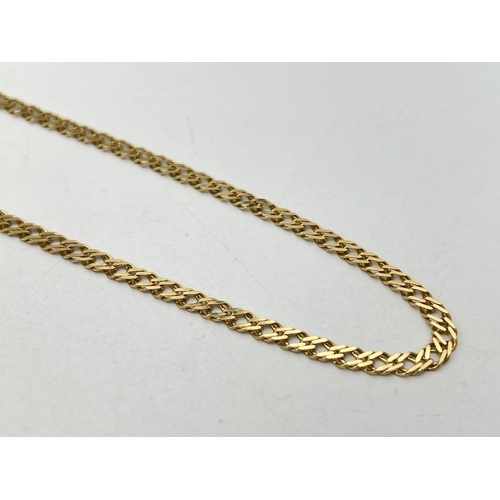 2026 - A 9ct gold chain necklace - approx. gross weight 6.3g and 41cm long unclasped