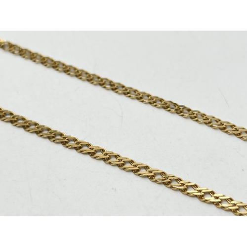 2026 - A 9ct gold chain necklace - approx. gross weight 6.3g and 41cm long unclasped