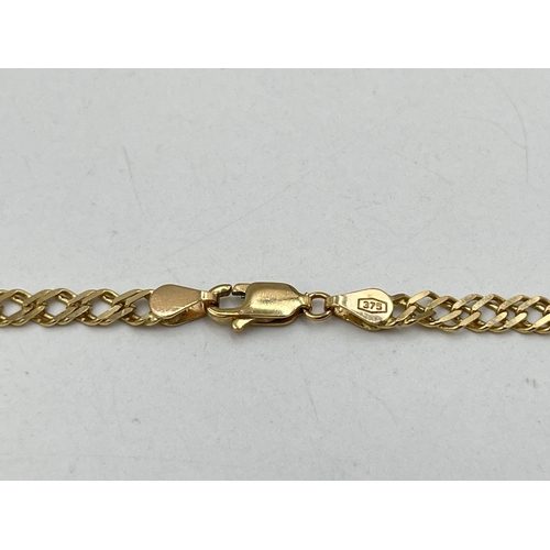 2026 - A 9ct gold chain necklace - approx. gross weight 6.3g and 41cm long unclasped