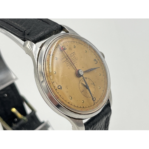 2040 - A 1950s Charles Nicolet Tramelan manual wind men's wristwatch