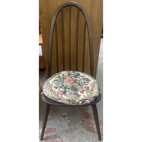 69 - Six Ercol no. 365 Old Colonial elm and beech Quaker dining chairs