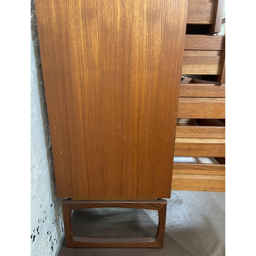 14 - A mid 20th century G Plan Quadrille teak chest of drawers - approx. 115.5cm high x 50cm wide x 46cm ... 