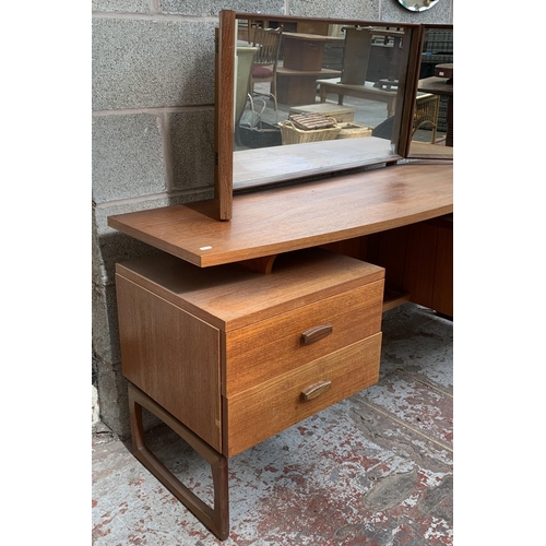 15 - A mid 20th century G Plan Quadrille teak dressing table - approx. 118cm high x 151cm wide x 46cm dee... 