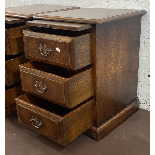 4 - A pair of Arighi Bianchi Macclesfield by the Royal Oak solid oak bedside chests of drawers - approx.... 