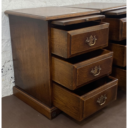 4 - A pair of Arighi Bianchi Macclesfield by the Royal Oak solid oak bedside chests of drawers - approx.... 