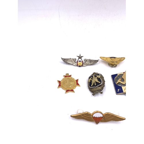 2236 - Ten military badges to include French Rapid Action Force, South African Parachutist badge, Thailand ... 