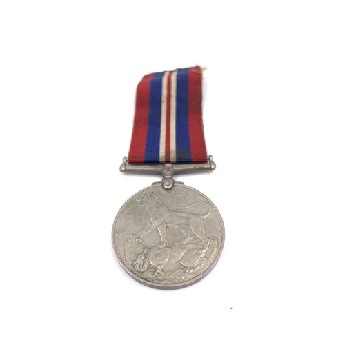 2240 - Eight items, one WWII British War medal, one hallmarked Chester sterling silver 1935 Northumberland ... 