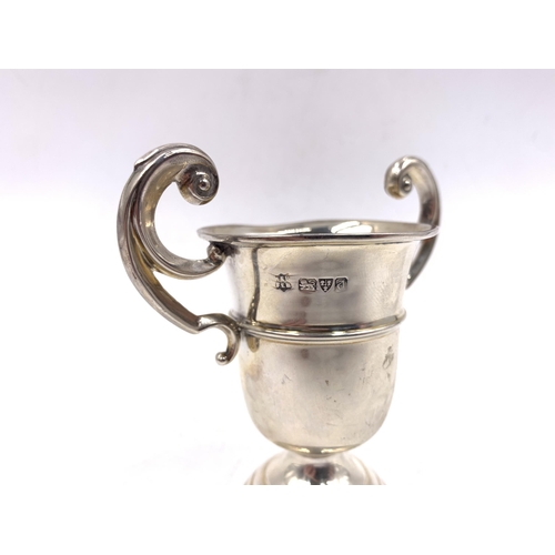 2100 - A hallmarked Chester silver miniature trophy, dated 1926 - approx. gross weight 72g